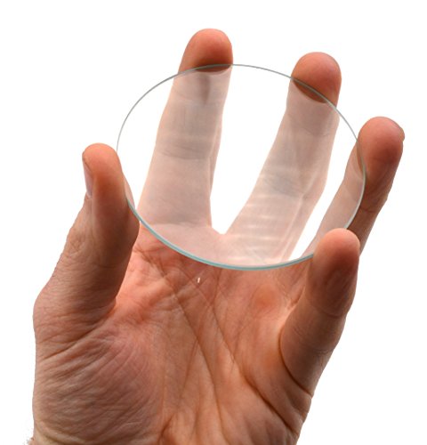 Image of Double Convex Lens, 300mm Focal Length, 3 inch (75mm) Diameter - Spherical, Optically Worked Glass Lens - Ground Edges, Polished - Great for Physics Classrooms - Eisco Labs