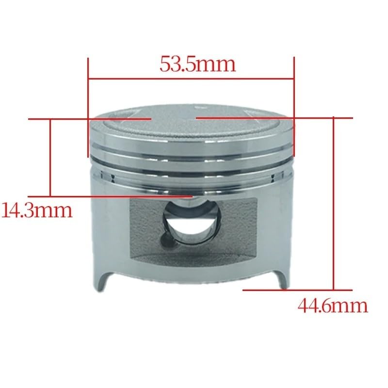 Piston de moto 53.5mm contre la perte de compression - 4