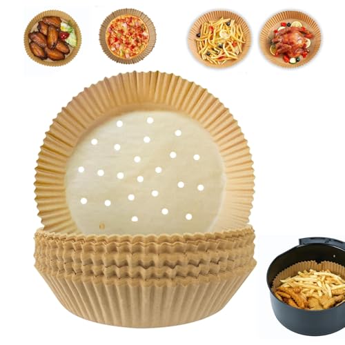 せいろ シート タルト型 蒸しペーパー 穴あき【50枚入り】内径16cm 中華セイロ用調理用紙 蒸し器 使い捨て 蒸篭紙 蒸し紙 耐油ライナー エアフライヤー用パーチメント紙 耐熱性 料理用クッキング セイロ用紙 食材がくっつきにくい (本色) -