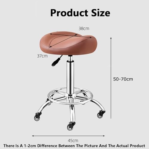 Tabouret pivotant ergonomique avec repose-pieds contre le mal de dos - 3