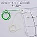 Professional Volleyball Net Outdoor with Aircraft Steel Cable, Heavy Duty VolleyballNet for Backyard, 32x3FT Portable Volleyball Nets for Pool Schoolyard Beach, Badminton/Pro VolleyballNets Set