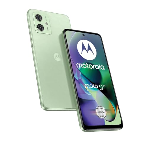 Motorola Moto G 54 5G 16,5 cm (6.5") Double SIM Android 13 USB Type-C 8 Go 256 Go 5000 mAh Couleur Menthe