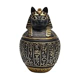 Haustier Urnen Für Hunde - Harz Altägyptische Katze Andenken,Welpen Souvenir Urn,Für Hundebesitzer Tiereltern Tierliebhaber Trauernde Familien Tierärzte Home Wohnung Wohnzimmer Schlafzimmer