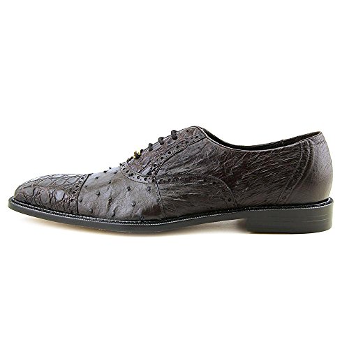 Belvedere Onesto Ii Genuine Ostrich And Crocodile Oxford Shoe (9, Brown) #TOP1