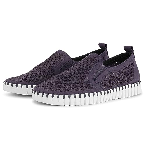 Image of Ilse Jacobsen HORNBAEK Women's Tulip Slip-On Flat | Elastic Side Panels | Lightweight Flexible Comfort.