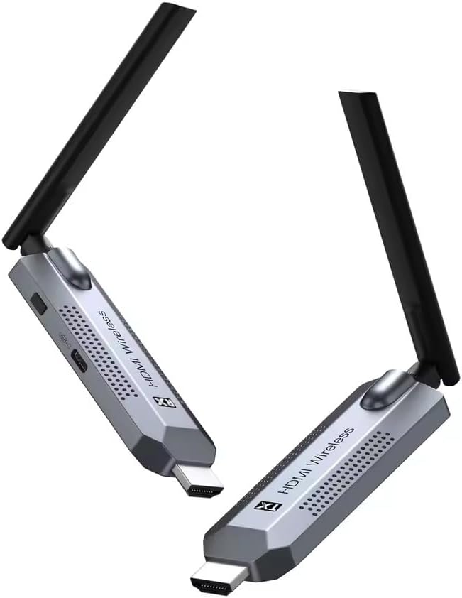 Coverzone Kablosuz HDMI Verici ve Alıcı Kiti - Uydudan Projeksiyona | 150 Metre Menzil | 1080P 60Hz Notebook'dan TV'ye Görüntü Aktarımı | HD-TX-RX | Tak-Çalıştır | Çoklu Cihaz Desteği - G146 HDMI - Görsel 1