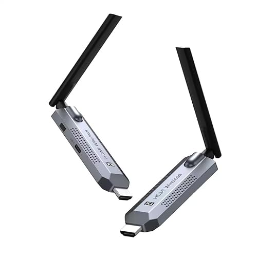 Coverzone Kablosuz HDMI Verici ve Alıcı Kiti - Uydudan Projeksiyona | 150 Metre Menzil | 1080P 60Hz Notebook'dan TV'ye Görüntü Aktarımı | HD-TX-RX | Tak-Çalıştır | Çoklu Cihaz Desteği - G146 HDMI