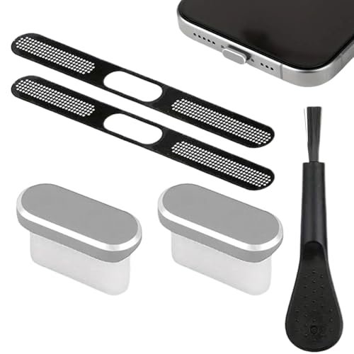 電話ダストプラグ | USB C アンチダストプラグセット クリーニングキット、ソフトクリーナーデバイスプロテクターストッパー オフィス ホーム 車 デスク 電子 屋外