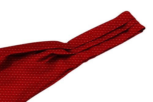 Image of BLACKSMITH Jacquard Microfiber Neckwear Ascot and Matching Pocket Square Set for Men