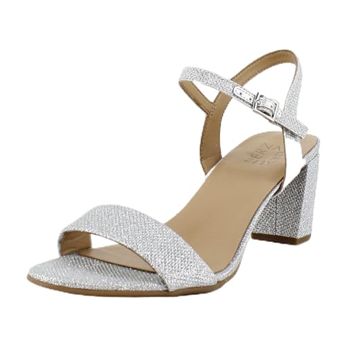 Image of Naturalizer Bristol Women's Heels Silver Fabric Size 9 M