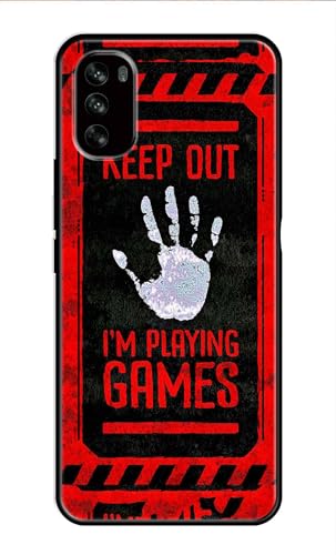 Image of Metal TPU Printed Back Cover for Motorola Moto G62 5G (I Am Gamer) 360 Degree Protection | Camera Protection -25092024(AH)