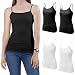 Emprella Tank Tops for Women, Basic Cotton Ribbed Racerback Tanktop (Medium, Assorted) …