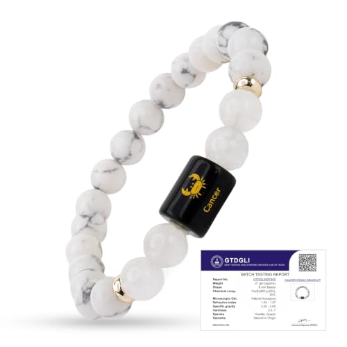 Image of Astrotalk Zodiac Crystal Bracelet | Balances Energy & Enhances Positivity | Certified Healing Crystals with Certificate | Astrology Bracelet for Man & Woman | Gift for Man & Woman