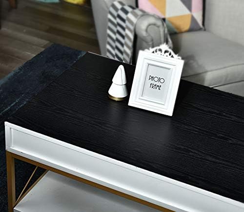 Image of SUNBIRD Matte Marble Wall Paper Granite White /Grey Kitchen Countertop Cabinet Furniture Refurbishment Thick Removable Wallpaper Peel and Stick Vinyl Roll (1 Feet x 10 Feet, Grey Wood)