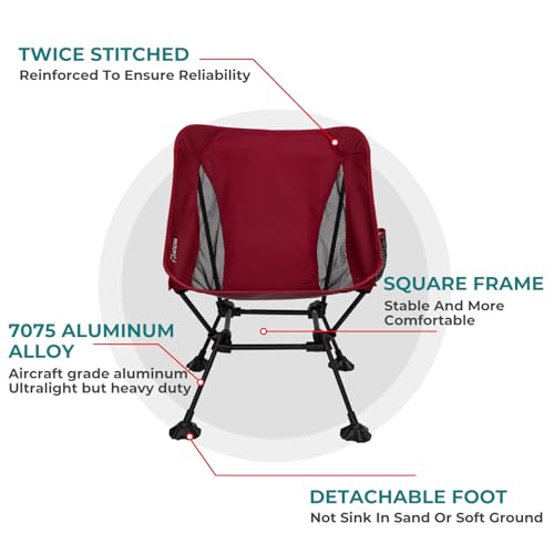ATEPA-Camping-Chairs-for-Adult-Compact-Lightweight-Folding-Chairs-Portable-Chairs-Ultralight-Backpacking-Chairs-for-Camping-Hiking-Beach-Outdoor-Lawn-Travel-with-Anti-Sinking-Feet