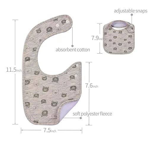 6 Pack Baby Cotton Bibs Absorbent For Drooling Teething #TOP1