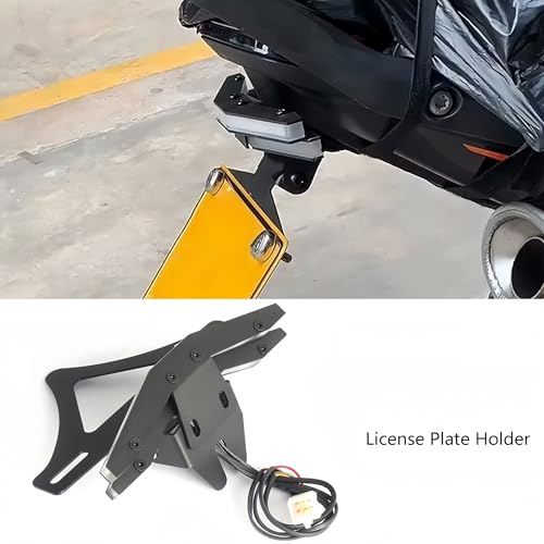 Plaque immatriculation moto support en alliage usiné durable