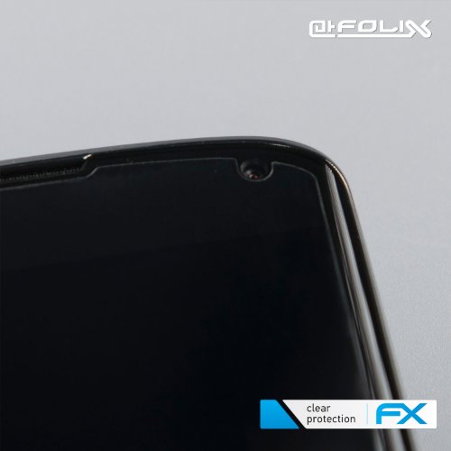 Atfolix FX-Clear - Protectores de pantalla para Google Nexus 4 LG (3 delanteros y 3 traseros)