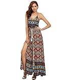 Floerns Women's Sundress Maxi Long Dress Multicoloured M