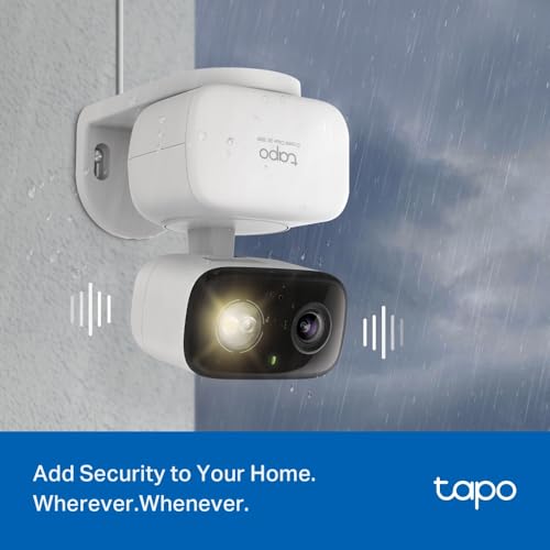 Image of Tapo C216 Mini Surveillance Camera with 2K 3MP Recording 360 Coverage for Indoor and Outdoor AI Detection and Notifications MicroSD Card up to 512GB 105.3 x 77.8 x 69.8 mm