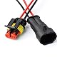 YETOR Way Auto Wasserdichter elektrischer Steckverbinder,2 pin Stecker Autoelektrischer Kabelverbinder mit Kabel 16 AWG Marine für Auto, LKW, Boots- und andere Kabelverbindungen. (5 Pack)