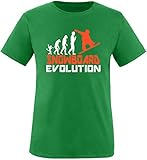 EZYshirt® Snowboard Evolution Kinder T-Shirt