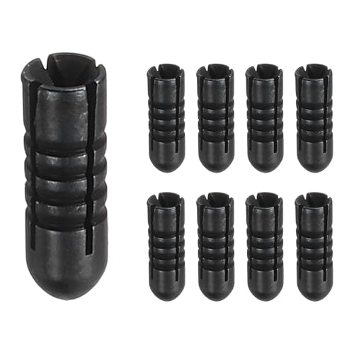 YELARXI Aluminum Dart Flights, Dart Flight Protectors Fixed 90 Degrees Wing Savers Protectors, 0.11"x0.35" & 9 Pcs & Black - Fit for(Professional Competition/Steel & Plastic Flight)