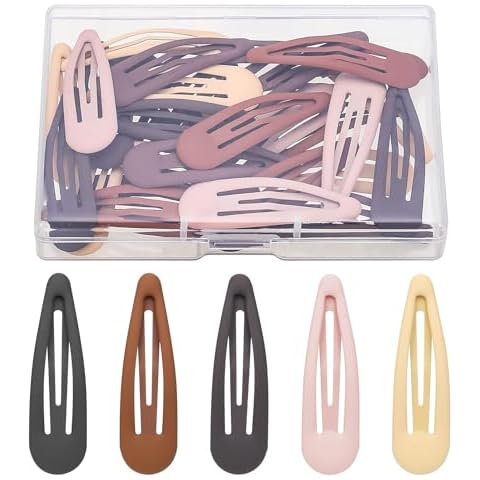 30pcs Non-Slip Metal Hair Clips Set Cover