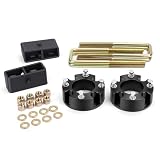 KSP 3'F+2'R Tundra Lift Kits, 3in Front Lift Spacer and 2in Rear Lift Block With Extended U Bolts Compatible With Toyota Tundra 2WD 4WD 2007-2021, Full Set Aluminum&Carbon Steel Leveling Lift Kits