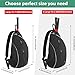 Ytonet Tennis Bag, Tennis Sling Backpack Crossbody Water Resistant for Men Women, Compatible for Pickleball Badminton Rackets