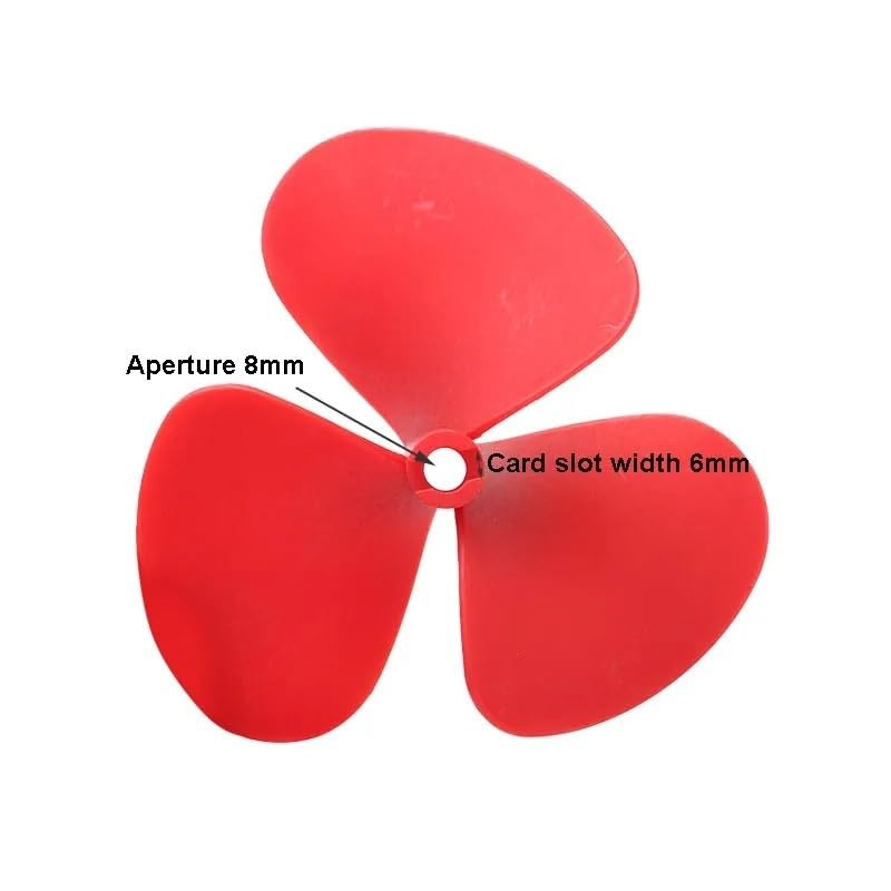Hélice 3Palas Nylon‑Vidrio Ø140mm Agujero 8mm para Barco RC