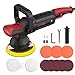 Produktbild Exzenter Poliermaschine, Meterk 1200W Polierer mit 6 Variable Geschwindigkeit, austauschbare 150mm Polierteller/Schwammscheibe/Wollscheibe, D-Griff und Seitengriff, zum Polieren von Auto, Möbeln
