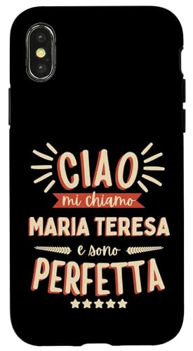 Maria Teresa Idea Regalo Personalizzata Nome Divertente Hülle für iPhone X/XS