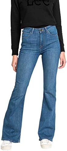 Lee Women's Breese Flared Jeans, Blue 