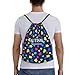 ZLKYSBU Autism Drawstring Backpack,Fashion Drawstring Bag Cute Beach Sack Bags For Gym Shopping Sport Yoga