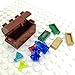 ZHX Treasure Accessories Jewel Chest, Gems Diamonds, Bullion Gold Bar, Crystals, $100 Dollar Bill Cash Toy Pirate Building Blocks Set for Kids 5 6 7 8 Years Old