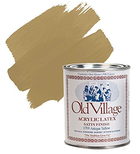 Old Village 1709Pt Acrylic Latex Paint 1 Pint - Antique Yellow #TOP7