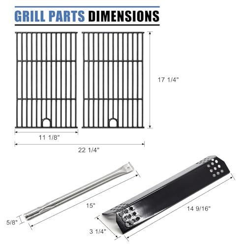 Image of Replacement Parts for Nexgrill 720-0925P 720-0925 4 Burner Gas Grill, Replacement for Nexgrill 720-0925P Flame Tamer & Burners & Igniter & Grate
