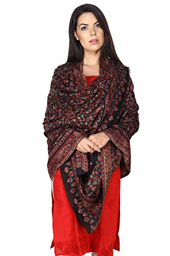 La Vastraa Kani Woven Cashmere Shawl - Kani Cashmere Shawls and Wraps - black shawls and wraps for evening dresses