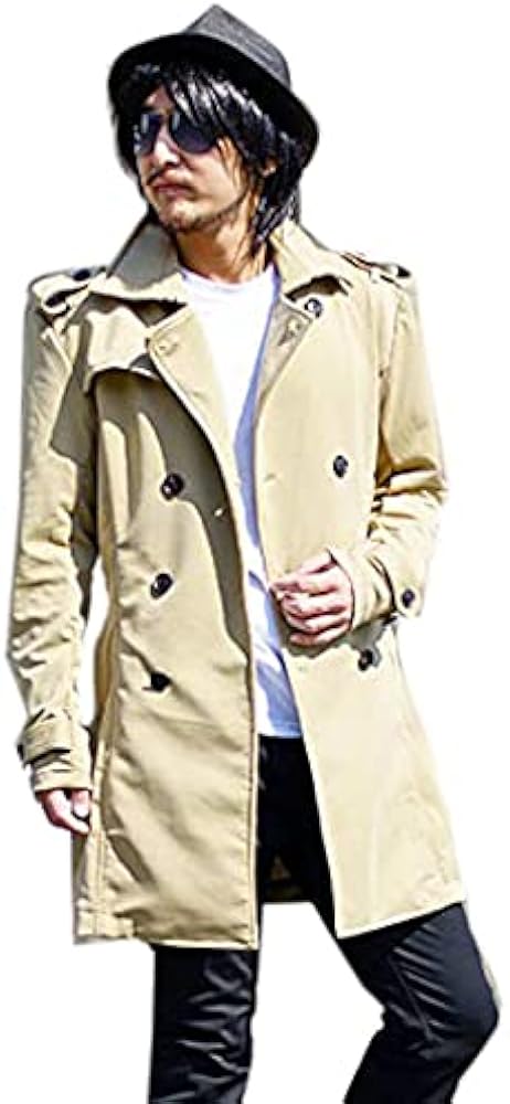 Amazon | [BERNINGS-SHO] [バーニングショー] メンズ トレンチコート