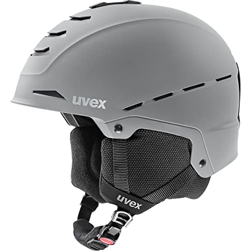 uvex legend 2.0, casco de esquí robusto unisex, ajuste de talla individualizado, ventilación optimizada, rhino matt, 55-59 cm