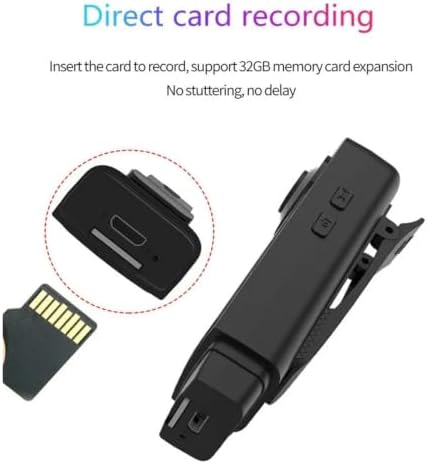 BXGBWKZHRQF 1080P Back Clip Portable Camera 1000mAh Battery - 4