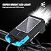 Karlak Solar USB Reable Bike Head Front Waterproof Flash Night Riding Lamp with Horn