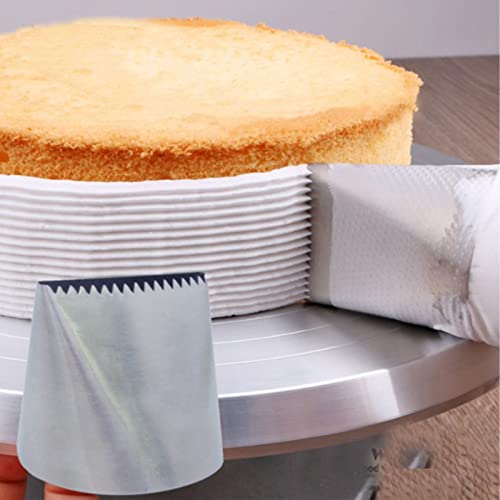 Large Piping Tips for Cake Decorating, 200# Stainless Steel Icing Piping Nozzle Cake Decorating Tip Baking Supplies Cake Icing Tools for DIY Cupcake Cookie Bread Fondant