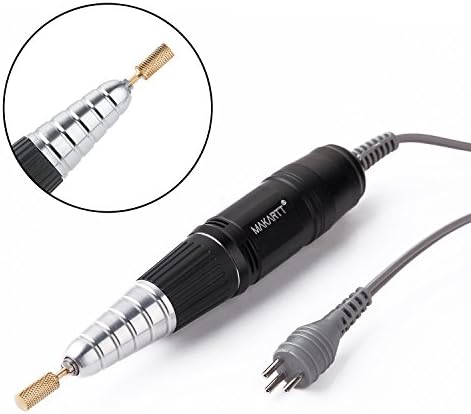 Makartt Nail Drill Handpiece for Up200 Machine Professional Electric File Remove Gel Polish Poly Nail Gel Black B-05