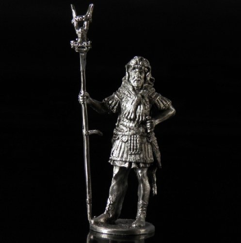 Aquilifer of Praetorian Guard 1st Century BC Metal Sculpture. Collection 54mm (Scale 1/32) Miniature Figurine. Tin Toy Soldiers