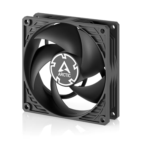 ARCTIC P9 PWM PST CO - PC Fan 92 mm PWM case Fan with Cable Splitter for Continuous Operation Optimized for Static Pressure 200-3000 RPM Quiet and efficient Motor 0dB Mode - Black