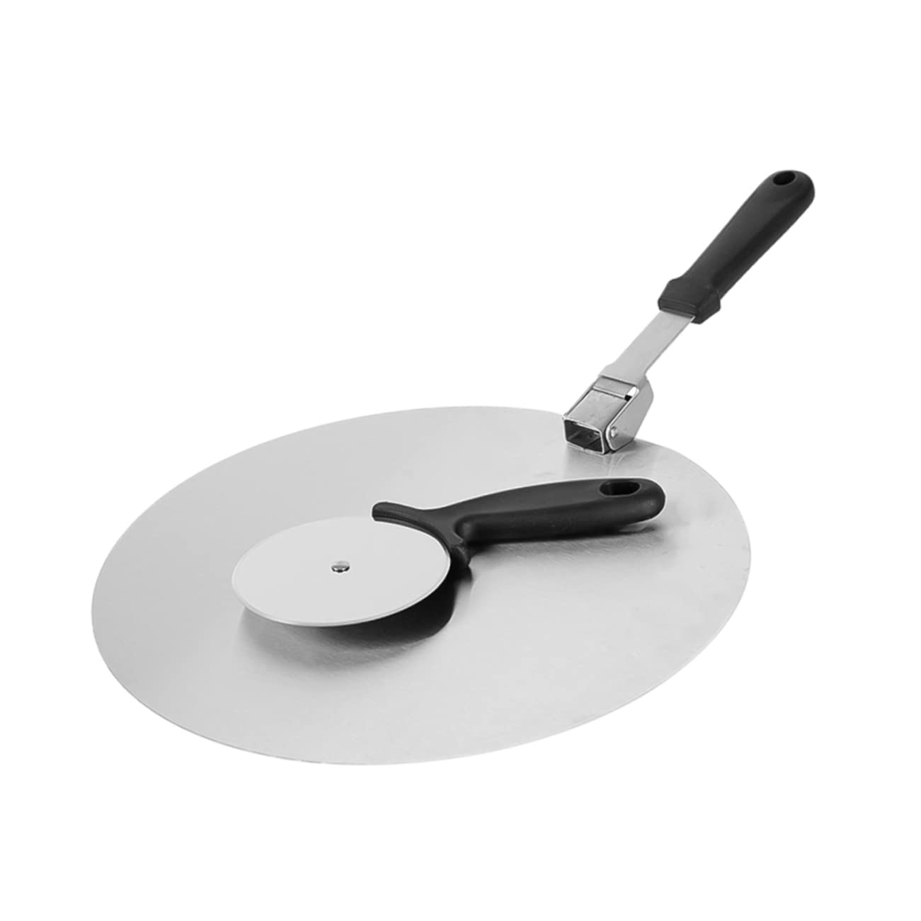 OFFSCH 1Set Folding Pizza Peel and Cutter Pizza Shovel Paddle for Easy Transfer of Pizza Bread and Pastries Kitchen Tool for Home Baking