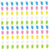 Paquete de 100 adorables cajitas con diseño de ratón para guardar los primeros dientes de leche del bebé; colores aleatorios; incluye 2 bolsas de almacenamiento