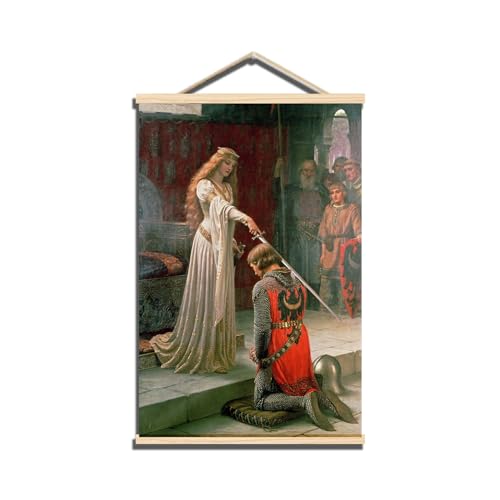 Edmund Blair Leighton Wooden Hanging Poster